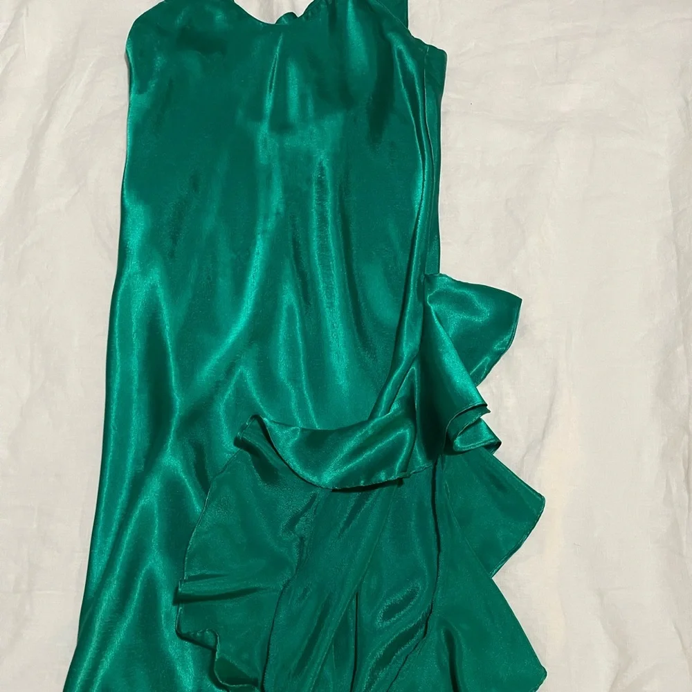 Victoria's Secret Vintage Gold Label Green Slip Dress - Picture 3 of 8